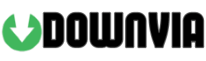 Downvia.com Logo Black